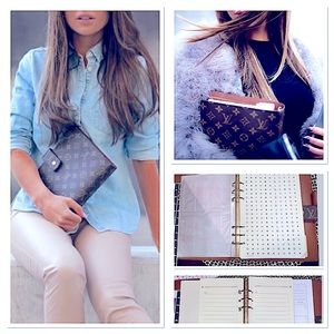 💝 Louis Vuitton Agenda GM PACKED with inserts! Desk Agenda!